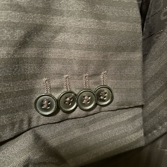 Dolce & Gabbana Blazer Size 52EU/42US Black Striped Silk Wool Blend Suit Jacket - Picture 6 of 10